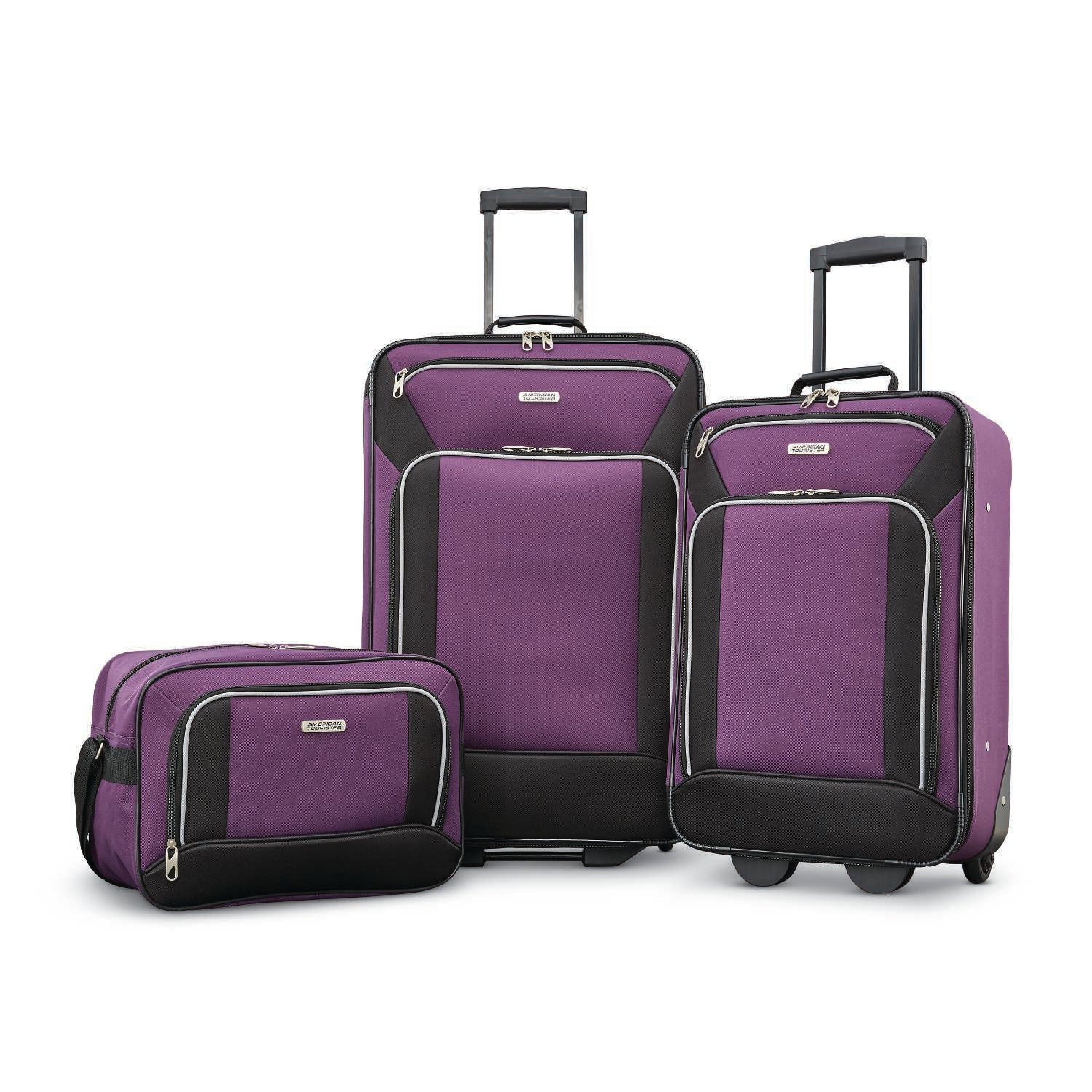 American Tourister Fieldbrook XLT 3 Piece Luggage Set Navy