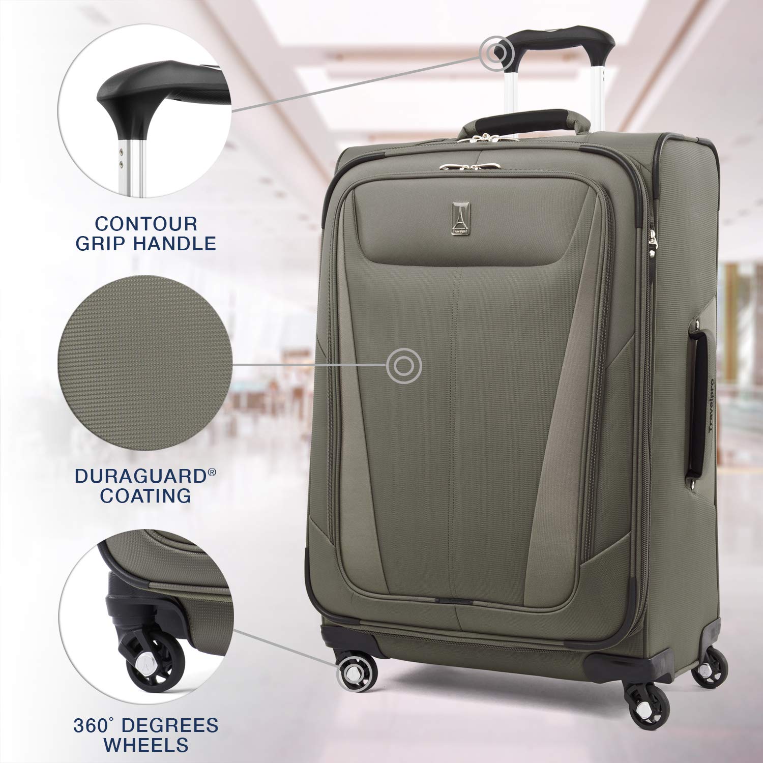 Travelpro Maxlite Air Carry-On Expandable Hardside Spinner Slate Green