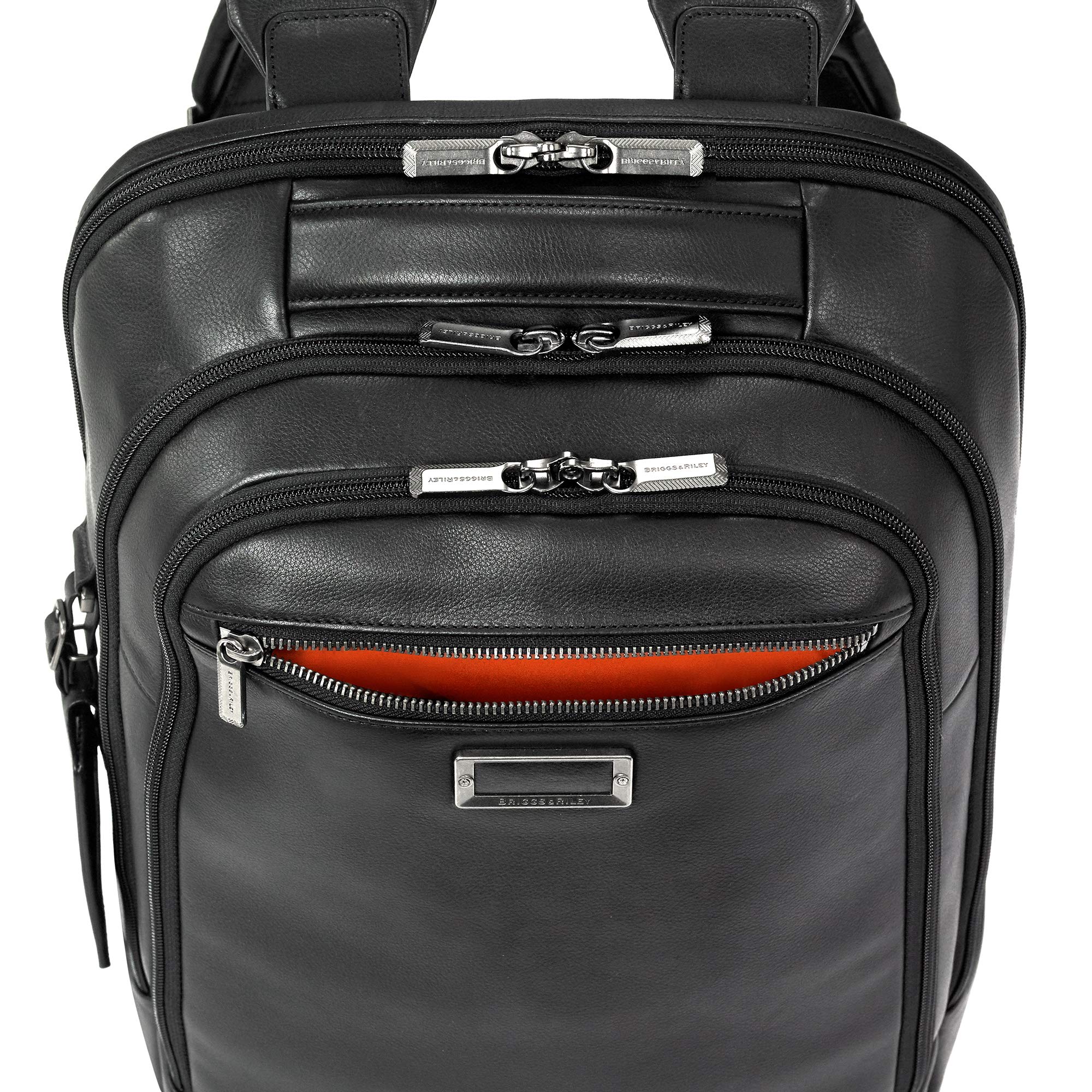 briggs & riley leather medium backpack Briggs & Riley @work Leather Medium Backpack