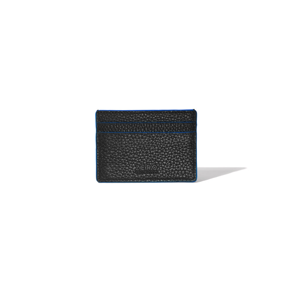 Solid Black with Cobalt Blue Edging