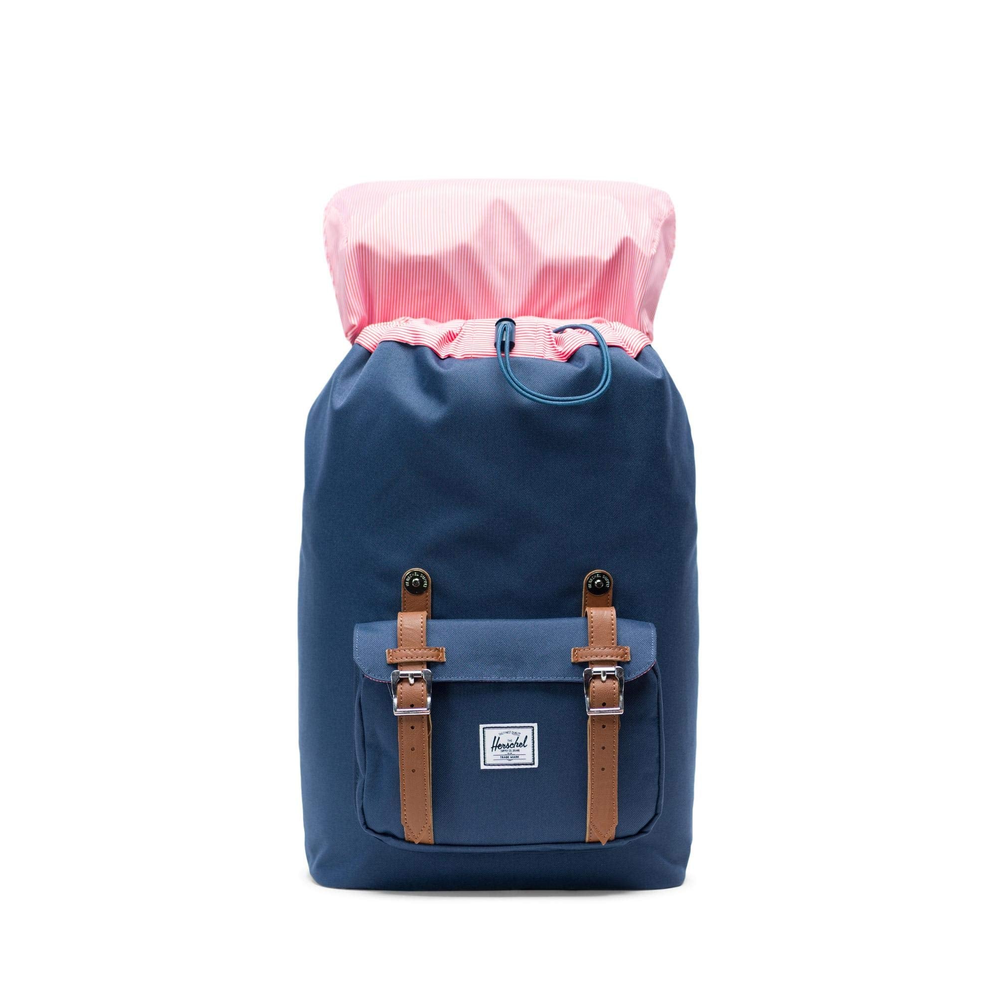 Navy/Tan Synthetic Leather