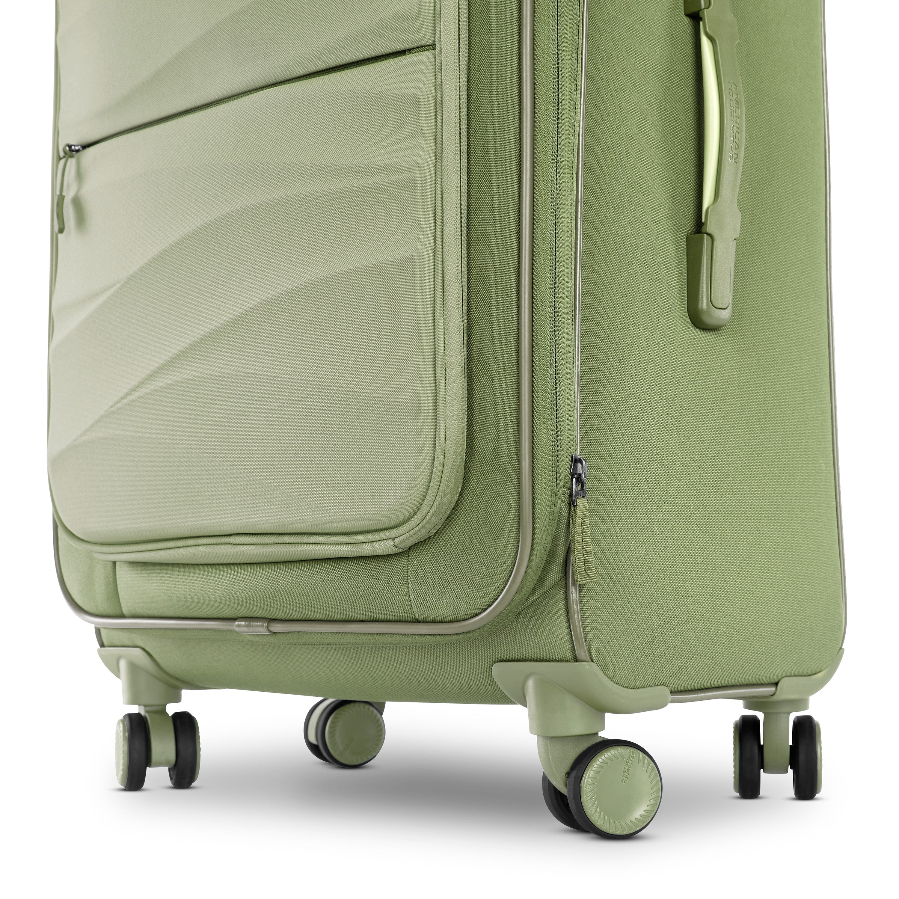 American Tourister Cascade Softside Lightweight Spinner Luggage Sage Green 28 inch Spinner