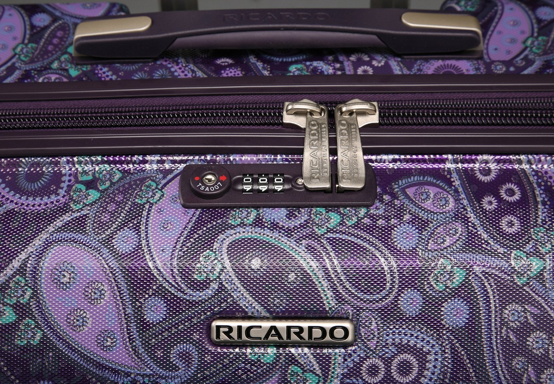 Ricardo mar vista purple paisley luggage sale