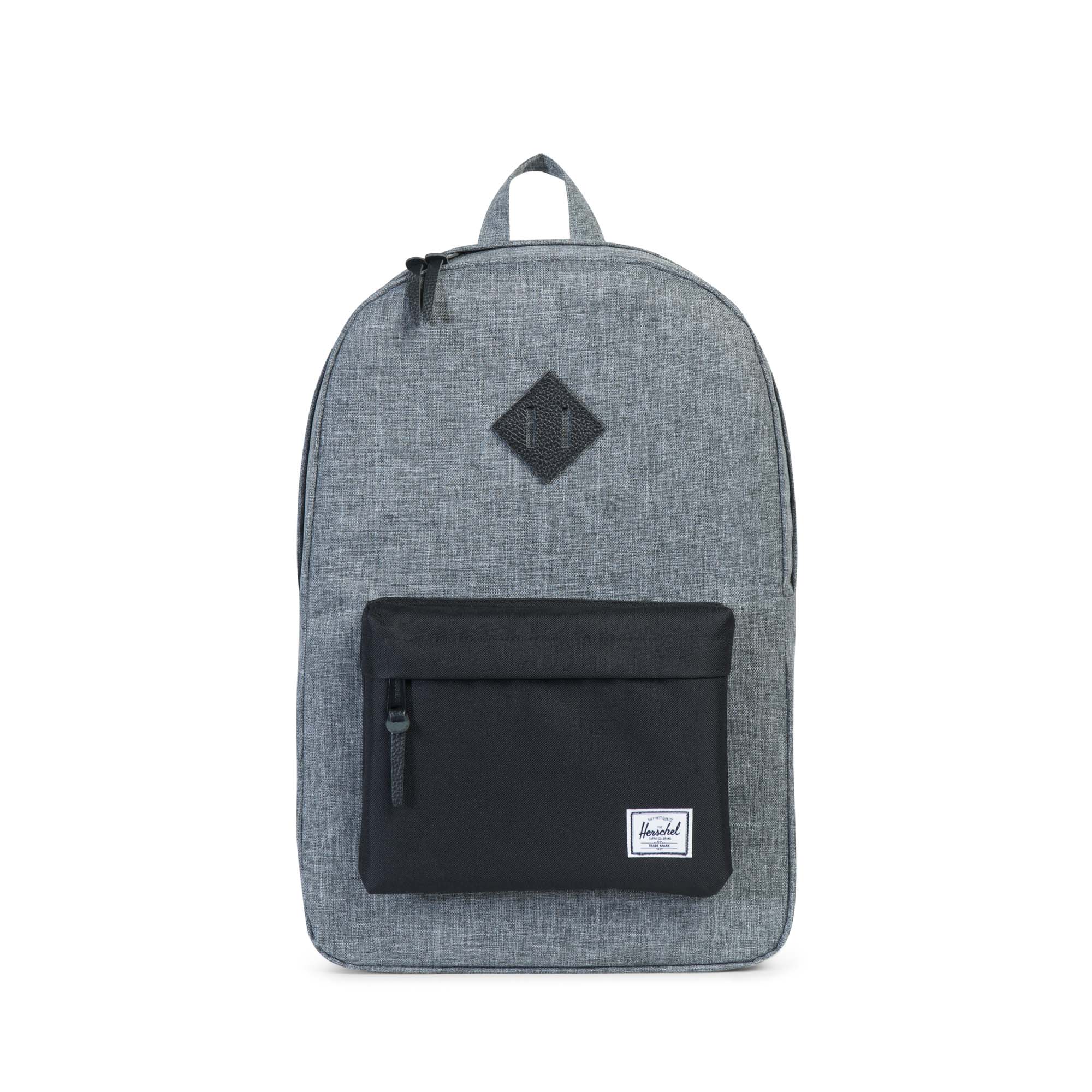 Raven Crosshatch Black Pebbled Leather