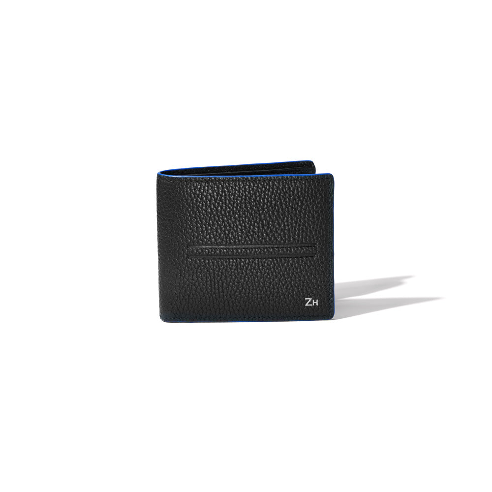 Solid Black with Cobalt Blue Edging