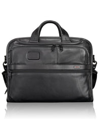 TUMI Alpha Leather Business Men's Organizer Portfolio Brief