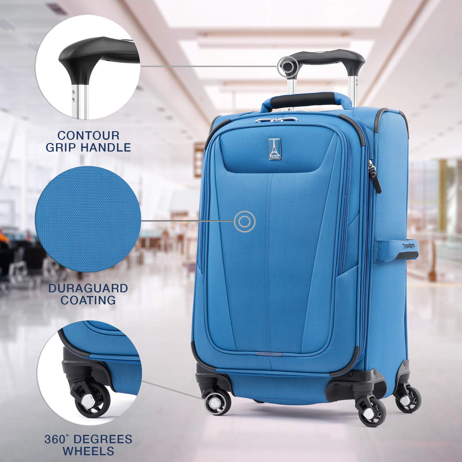 Travelpro Maxlite 5 CarryOn 19Inch 4Wheel Softside Luggage Luggage