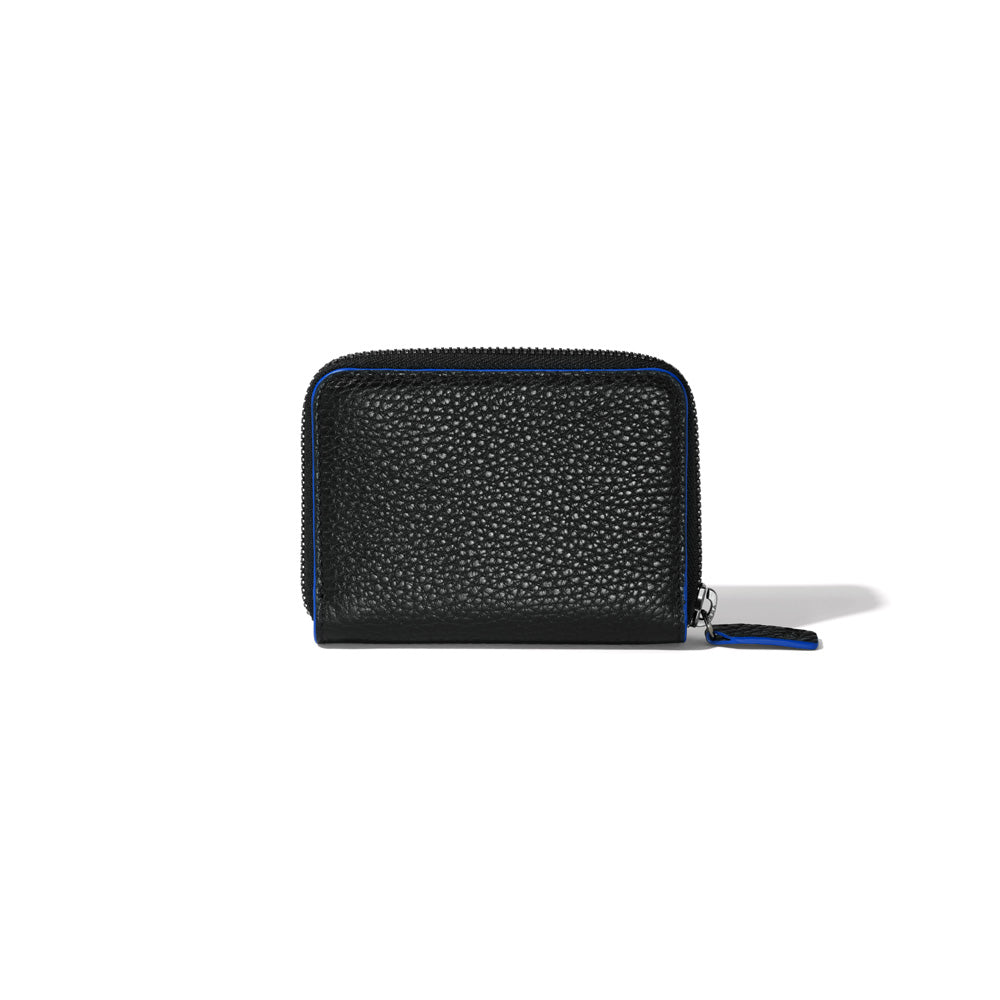 Solid Black with Cobalt Blue Edging