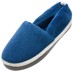 Totes ISOTONER Women's Microterry Espadrille Slippers (X-Large - 9.5-10, Union Navy)