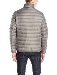 TUMI PACKABLE JACKET L ネイビー TUMI Men's Mini Ripstop Down Fill Quilted Heavyweight Puffer
