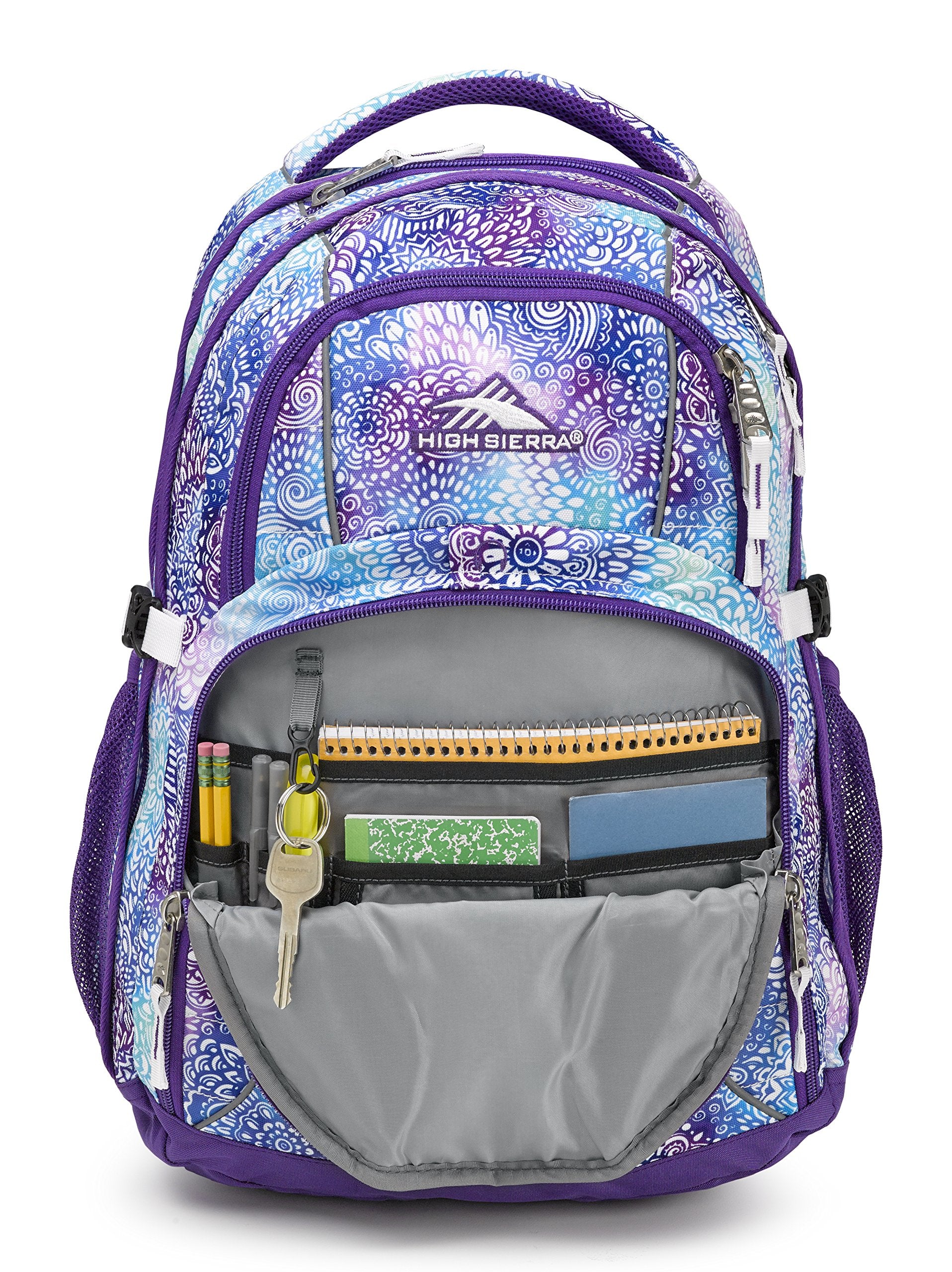 Flower Daze/Deep Purple/White