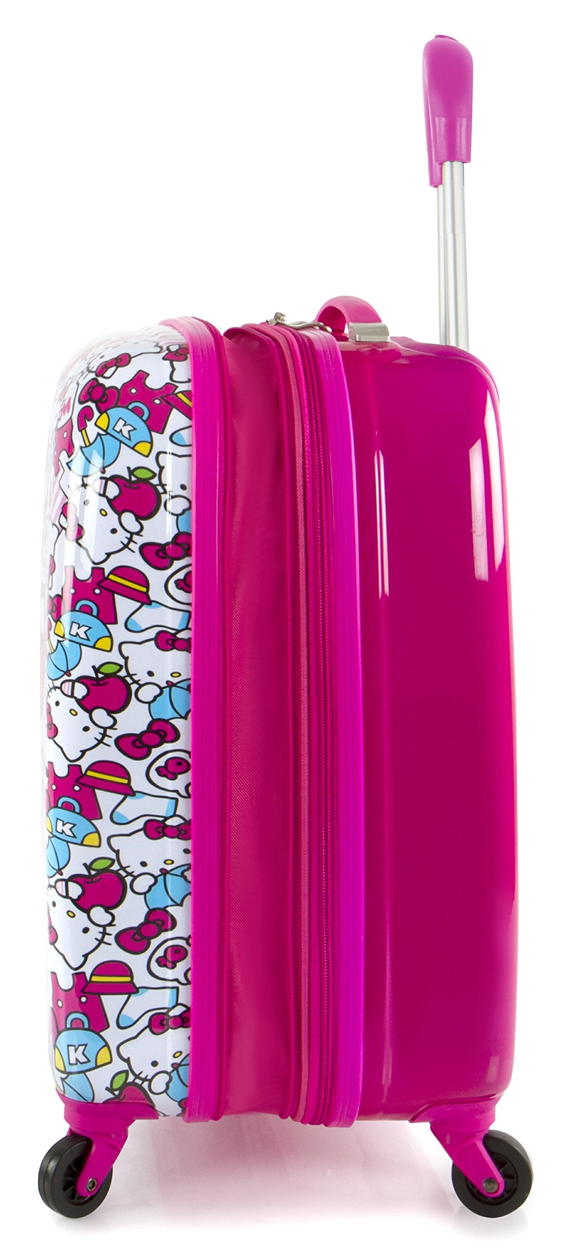 Hello Kitty Ful 21 Hard-Sided Spinner Rolling Carry-On Luggage - Pink