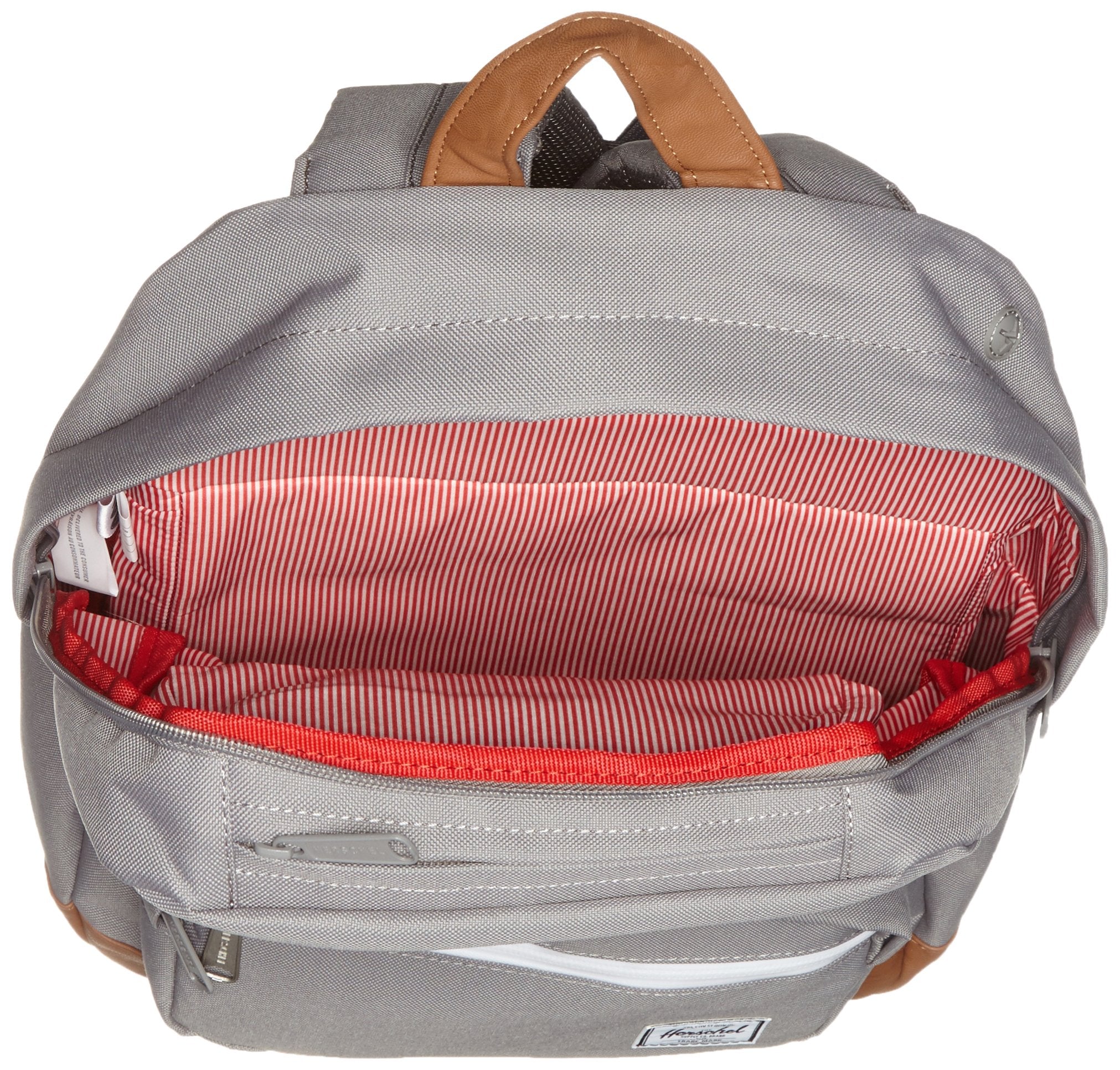 Grey/Tan Synthetic Leather