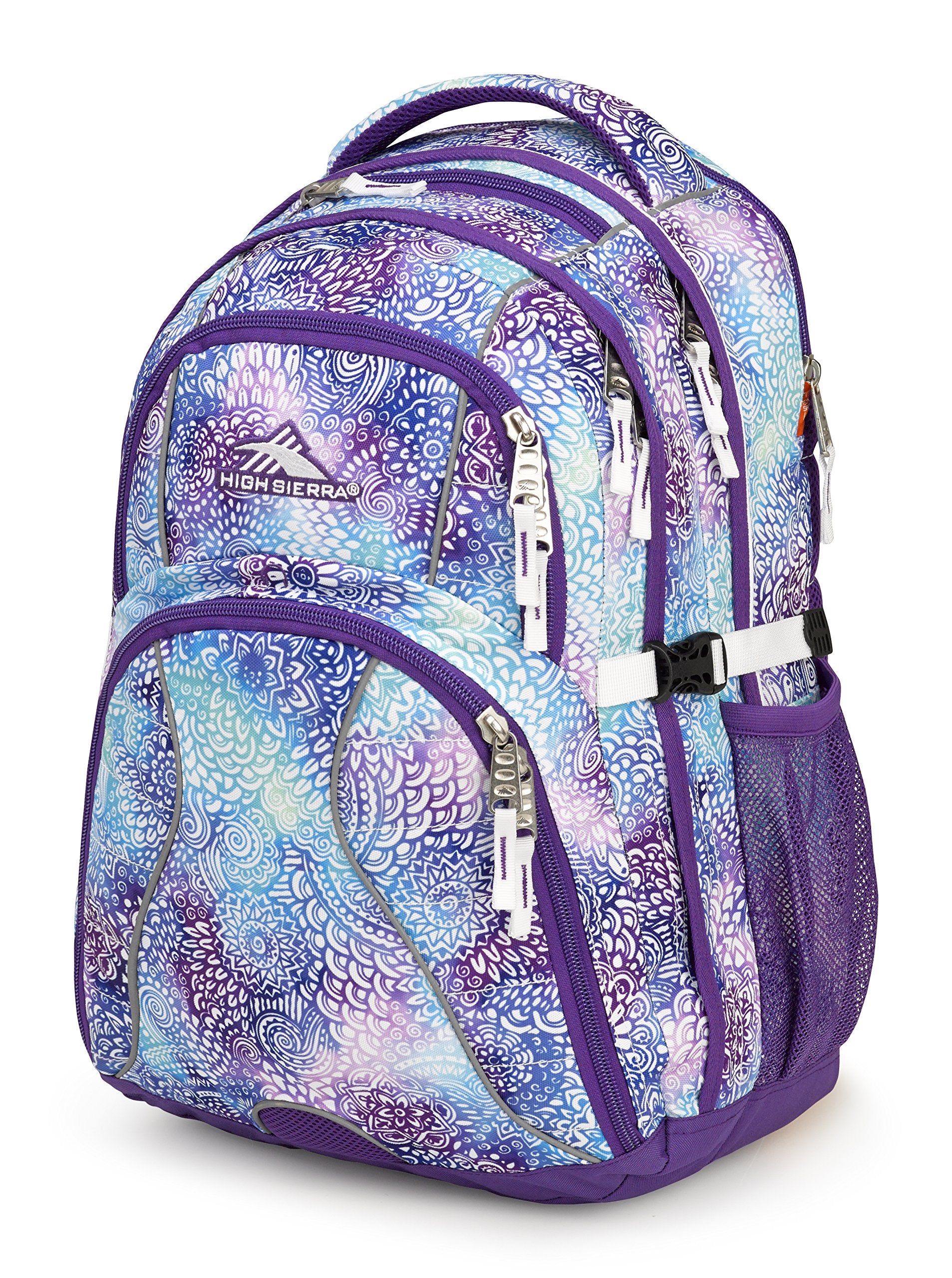 Flower Daze/Deep Purple/White
