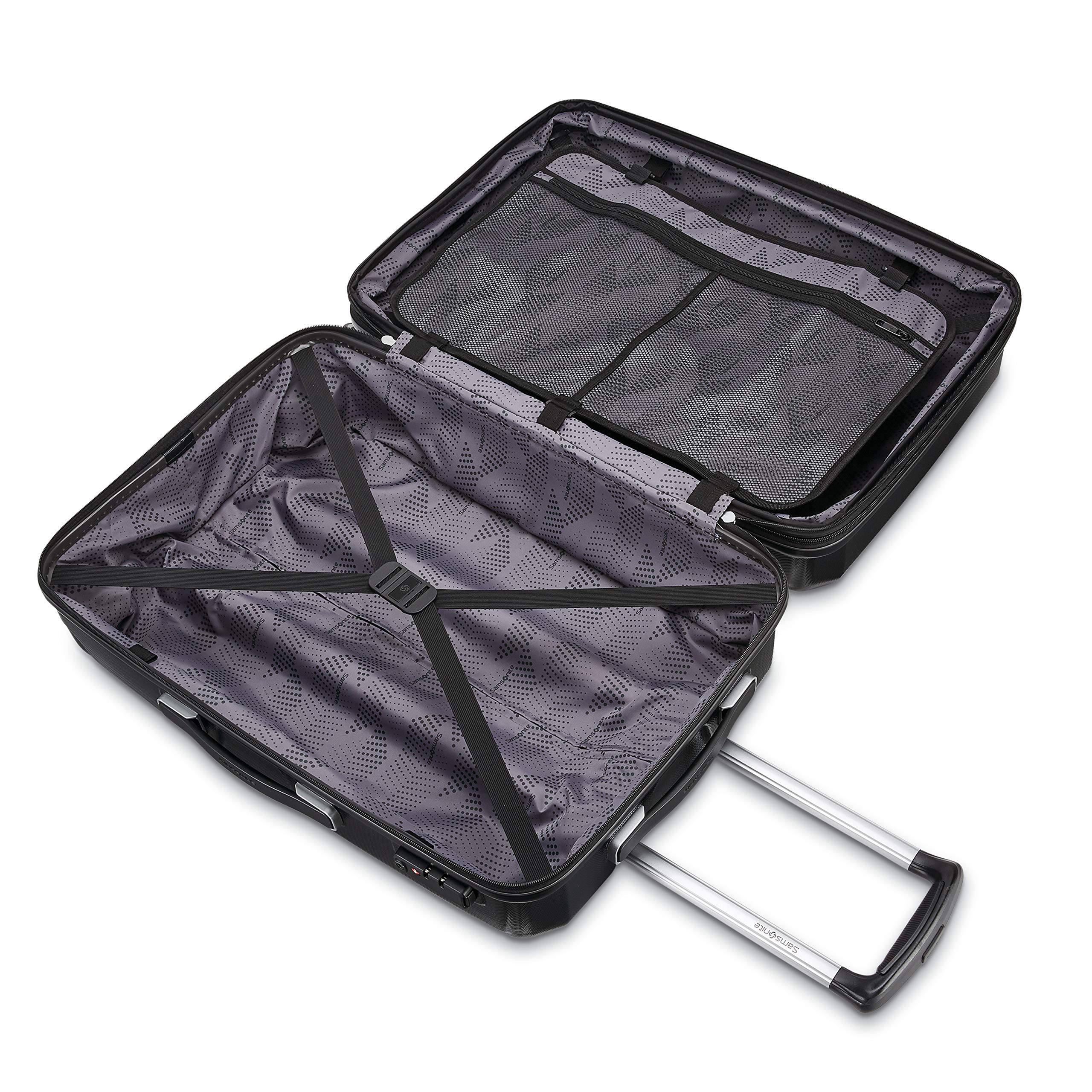 Samsonite Winfield 3 DLX Checked Large 28 inch 4 Wheel Large Luggage Navy Checked Large 28 inch