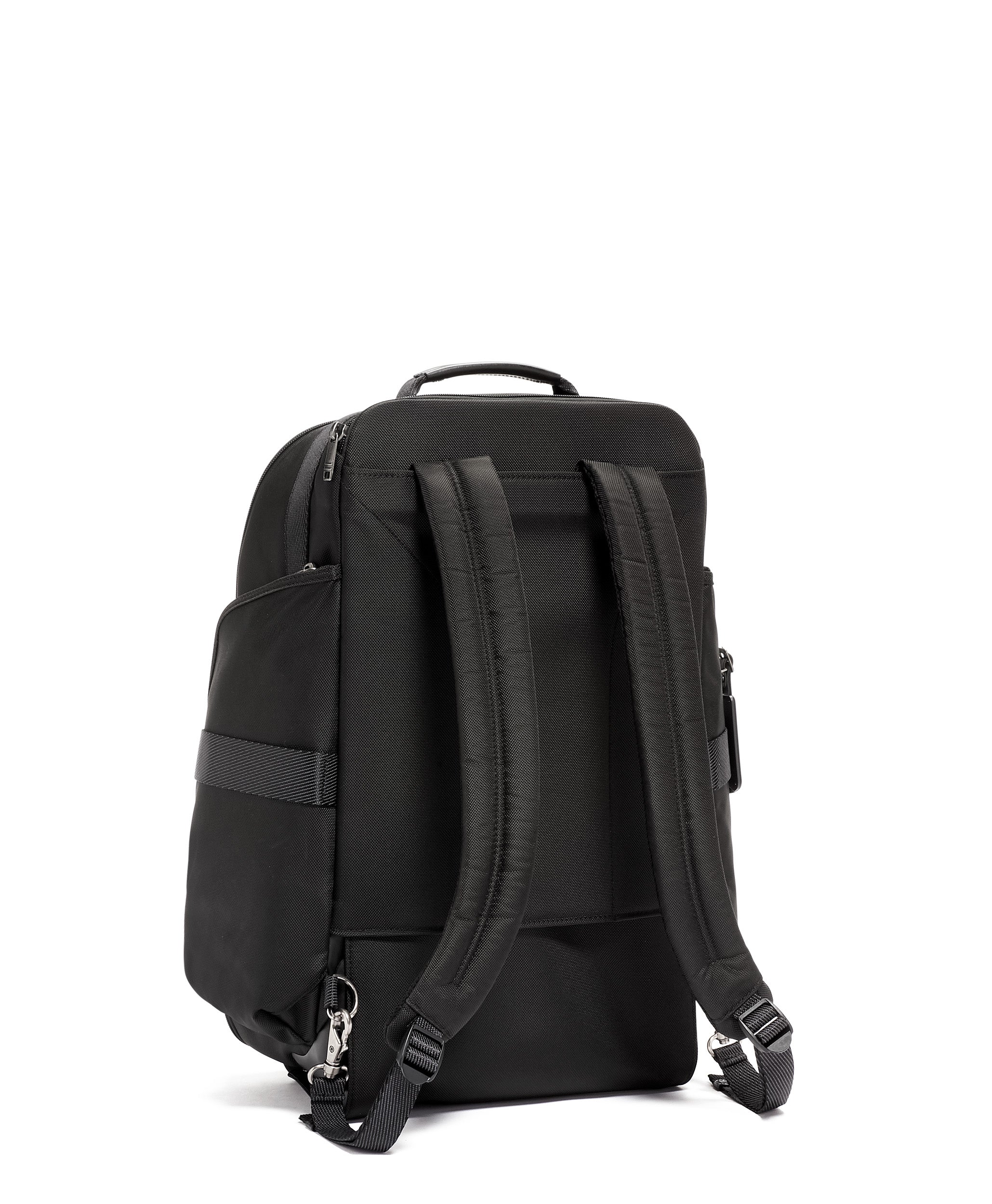 tumi backpack on wheels With Black Contrast De Santis access top compartment Tumi Alpha 3 Extended Trip