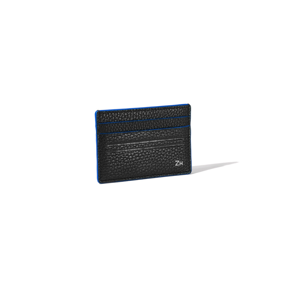 Solid Black with Cobalt Blue Edging