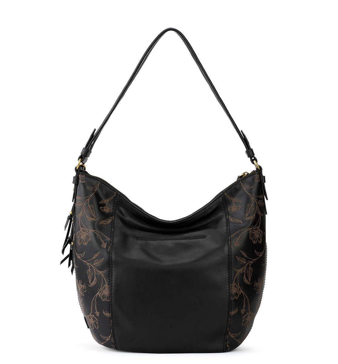 Black Floral Etch