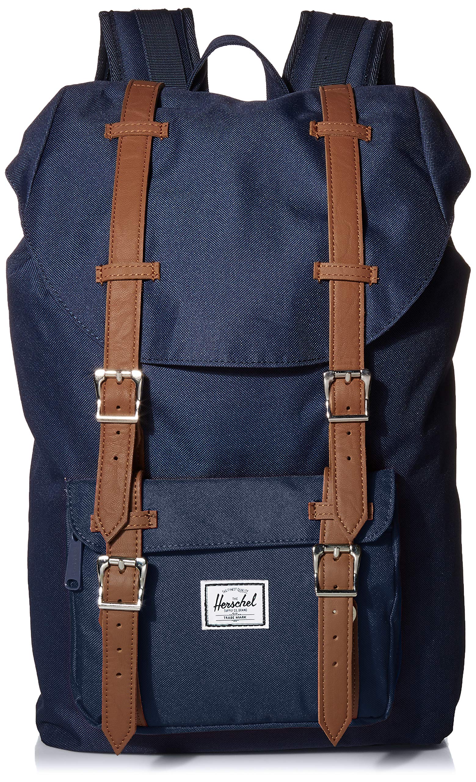 Navy/Tan Synthetic Leather