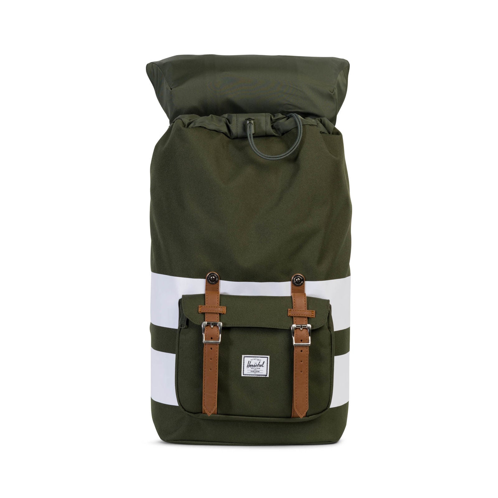 Forest Night/White Rugby Stripe/Tan Synthetic Leather