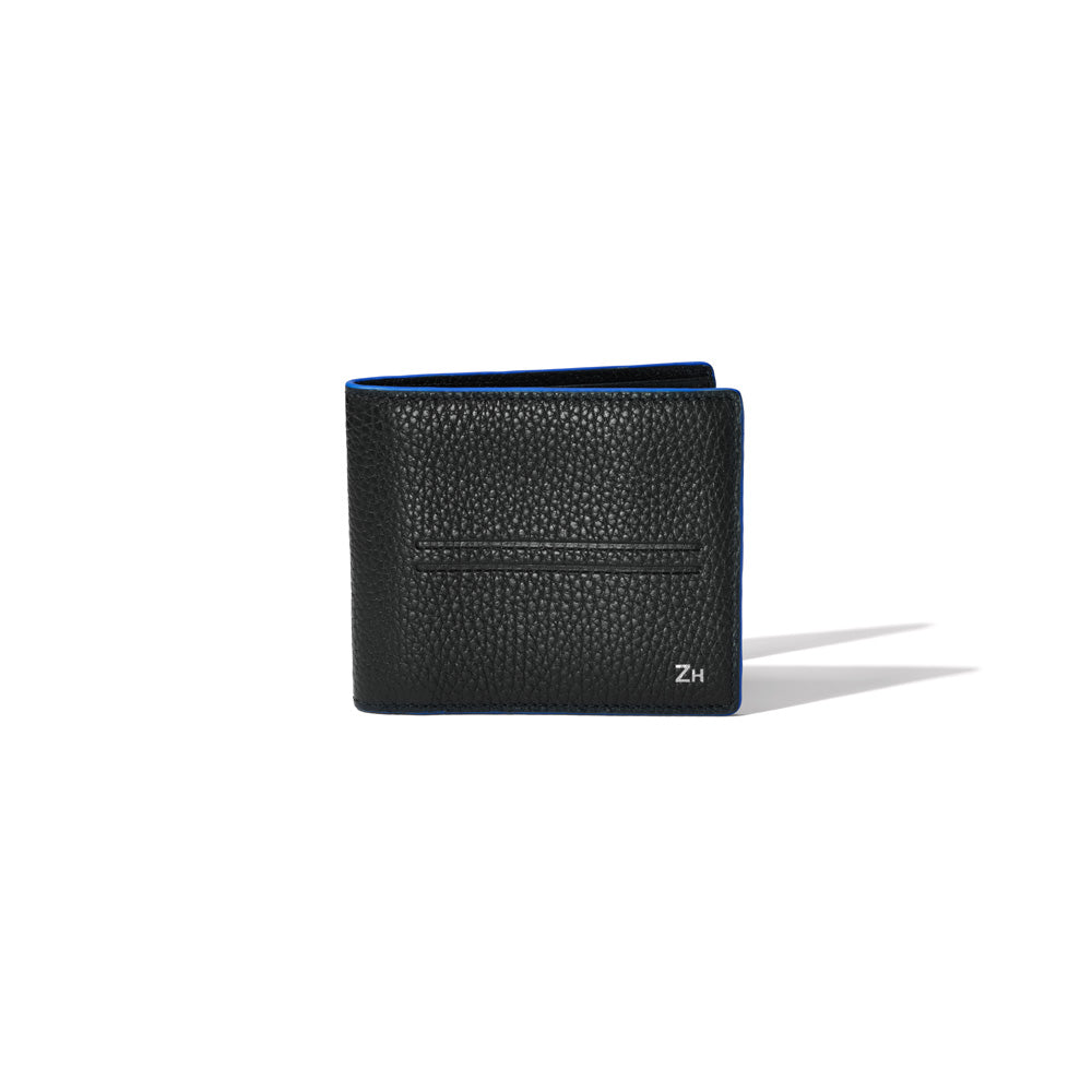 Solid Black with Cobalt Blue Edging