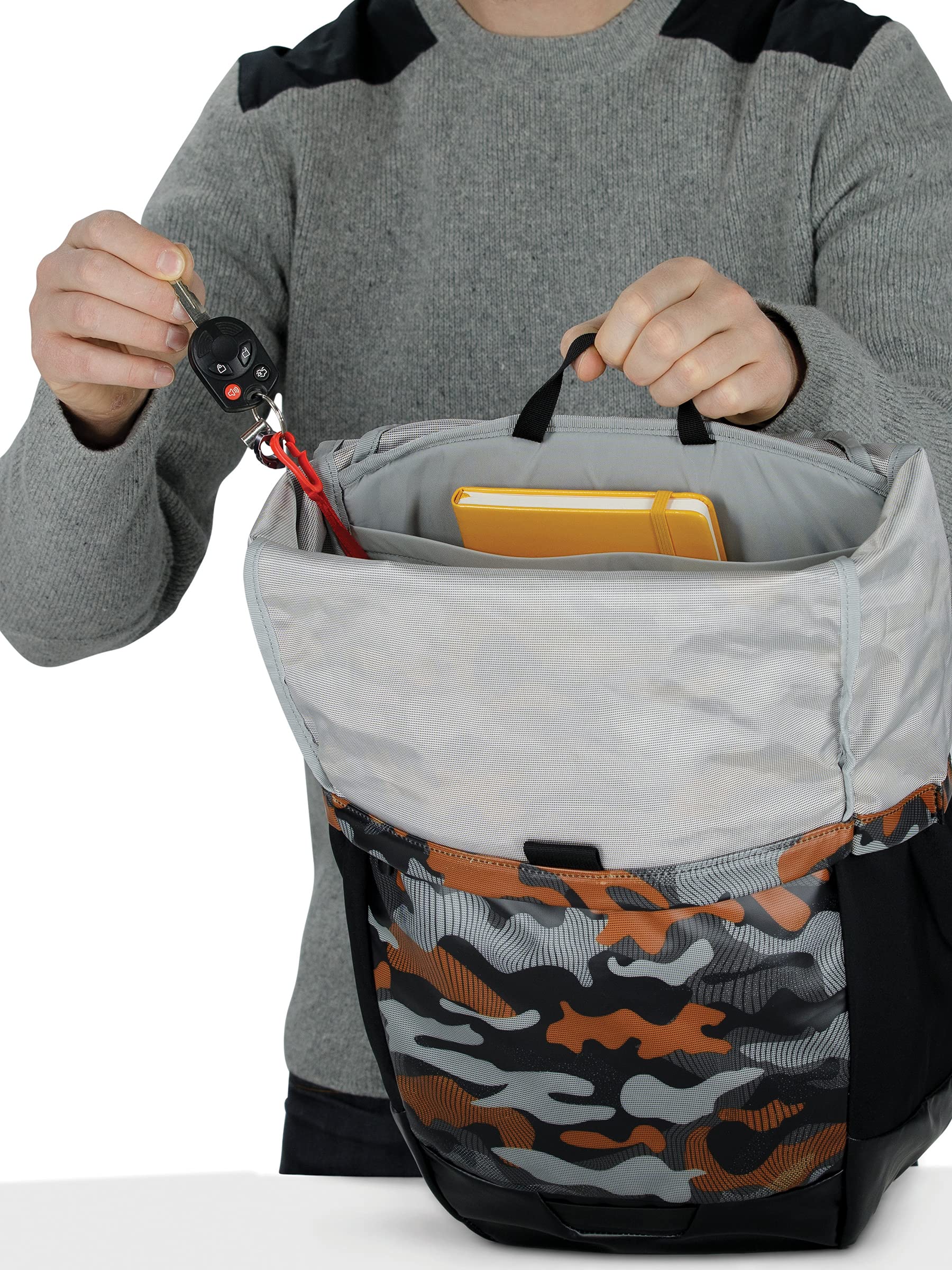 Black/Orange Camo