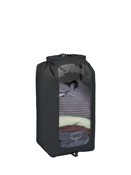 OSPREY｜ (DrySack 3L w/Window Waterfront Blue) Ultralight Windowed Dry Sack 20 L - Gear Organization and