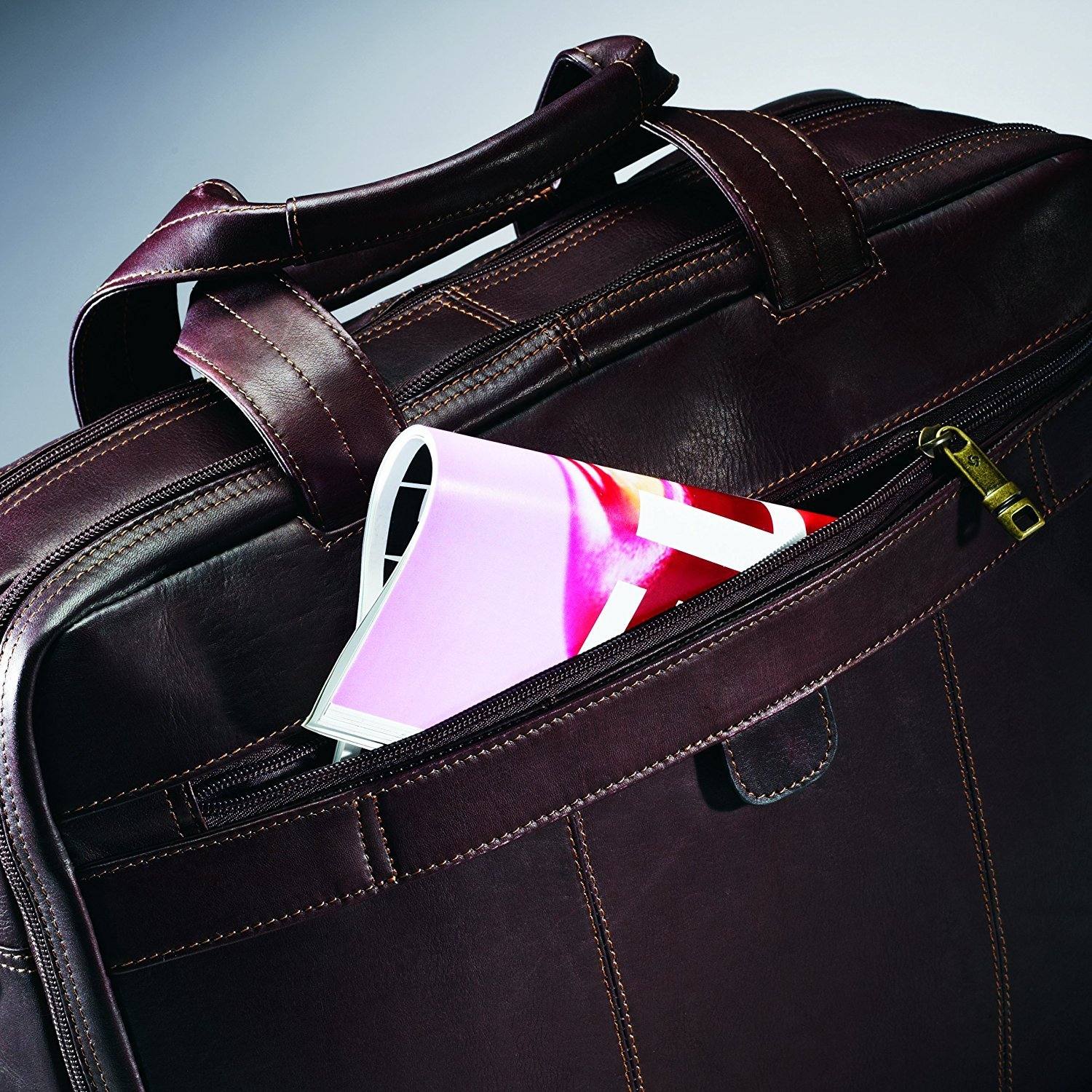 Samsonite Colombian Leather Toploader – Luggage Online