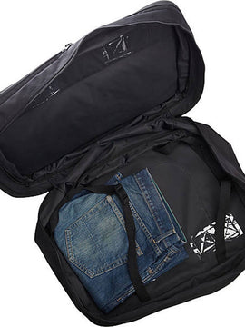 A.SAKS Lightweight Foldable Duffel Bags (21, Black/Red)