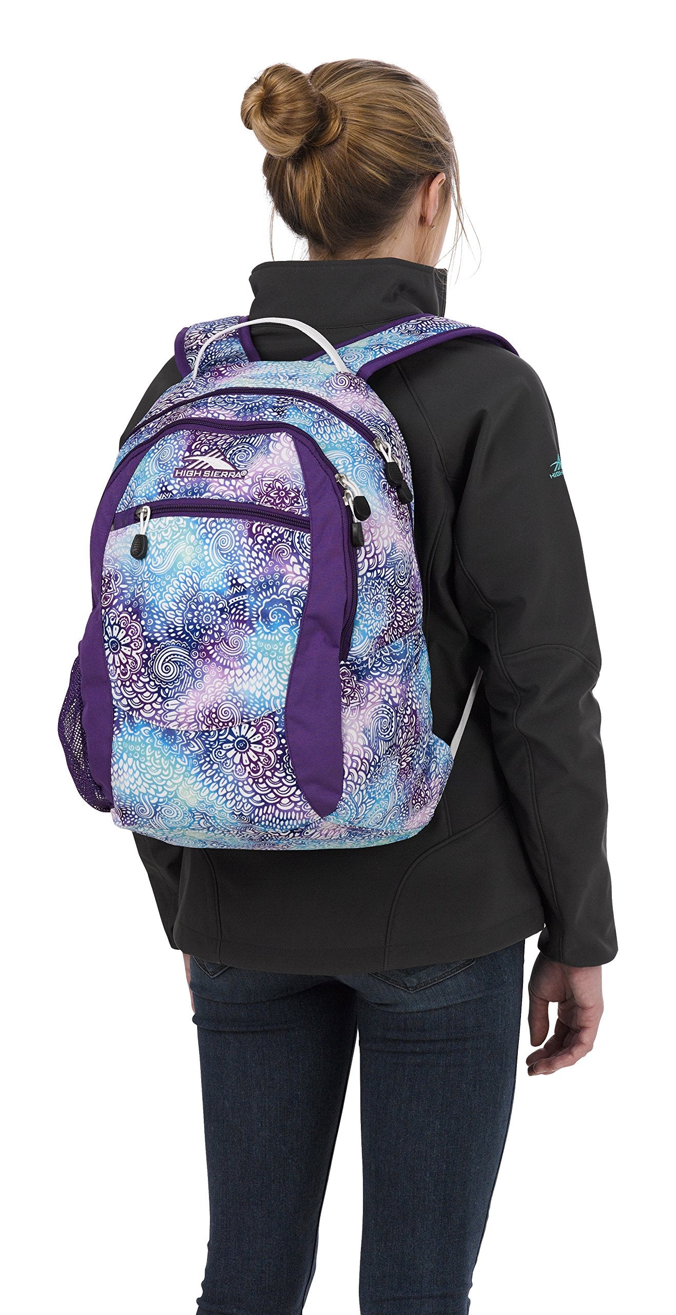 Flower Daze/Deep Purple/White