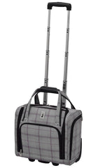 Grey/Burgundy Glen Plaid