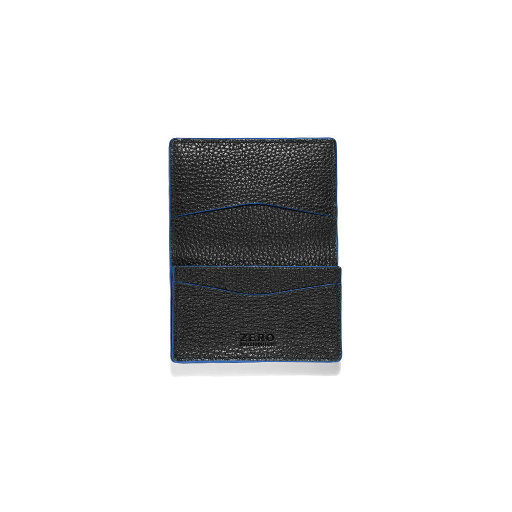 Solid Black with Cobalt Blue Edging