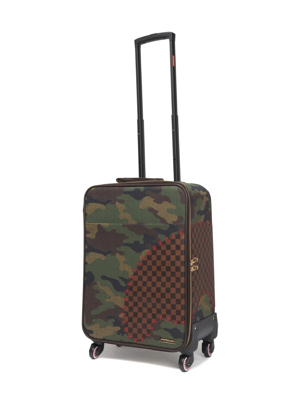 SPRAYGROUND Checks & Camo Teddy Bear Backpack - Camouflage