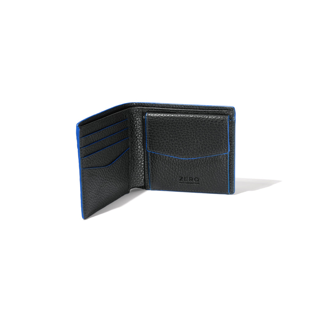 Solid Black with Cobalt Blue Edging