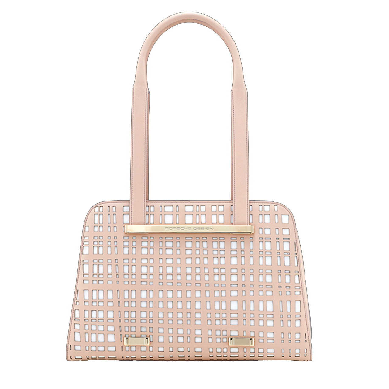 Laser Cut Nude/White