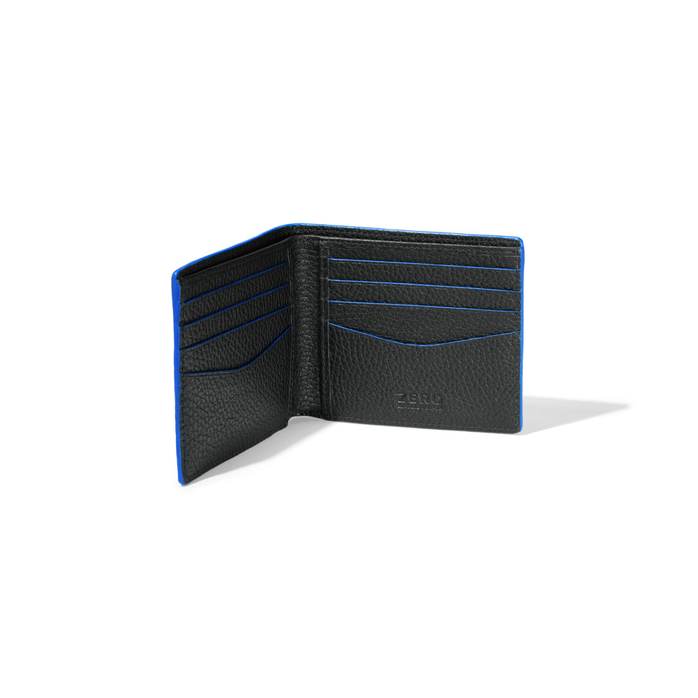 Solid Black with Cobalt Blue Edging