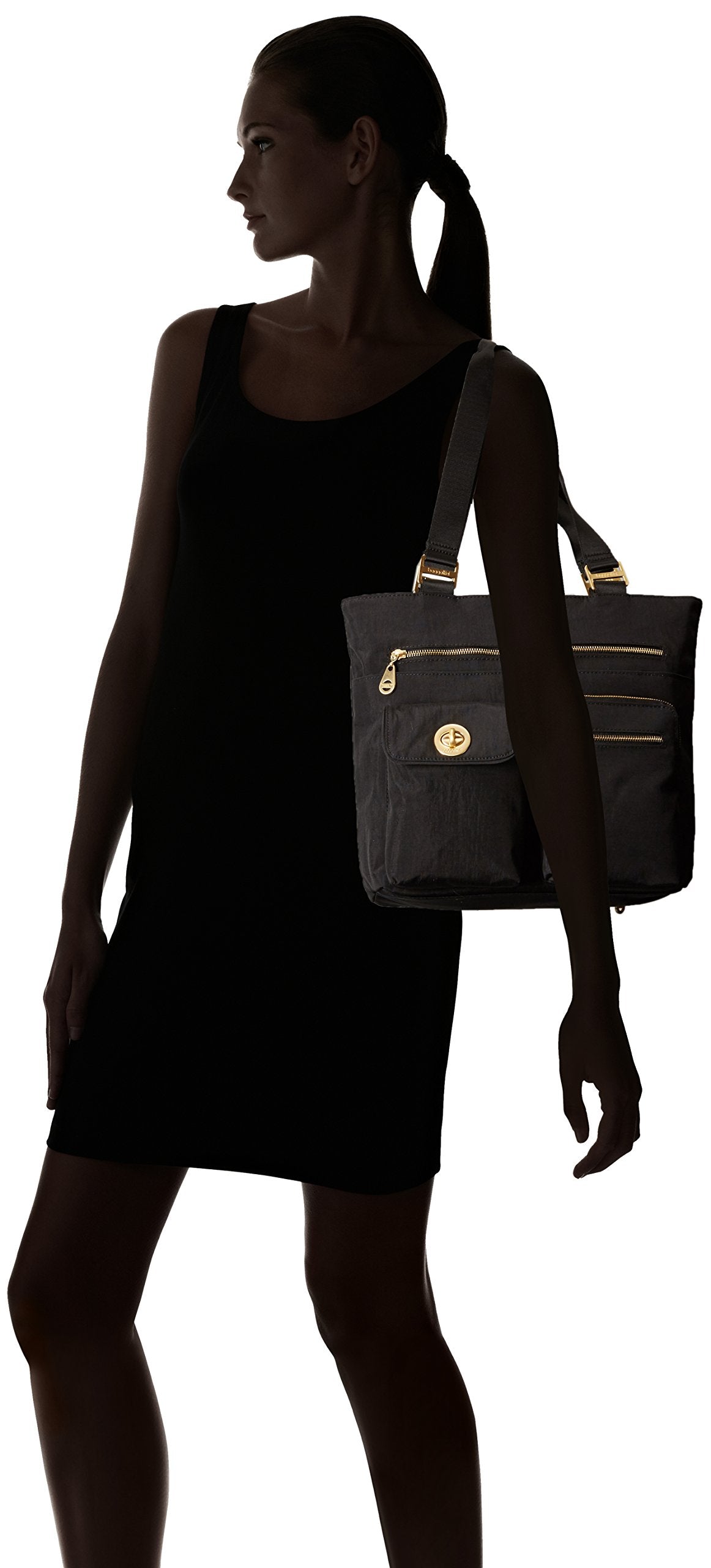 Baggallini tulum tote black 2025