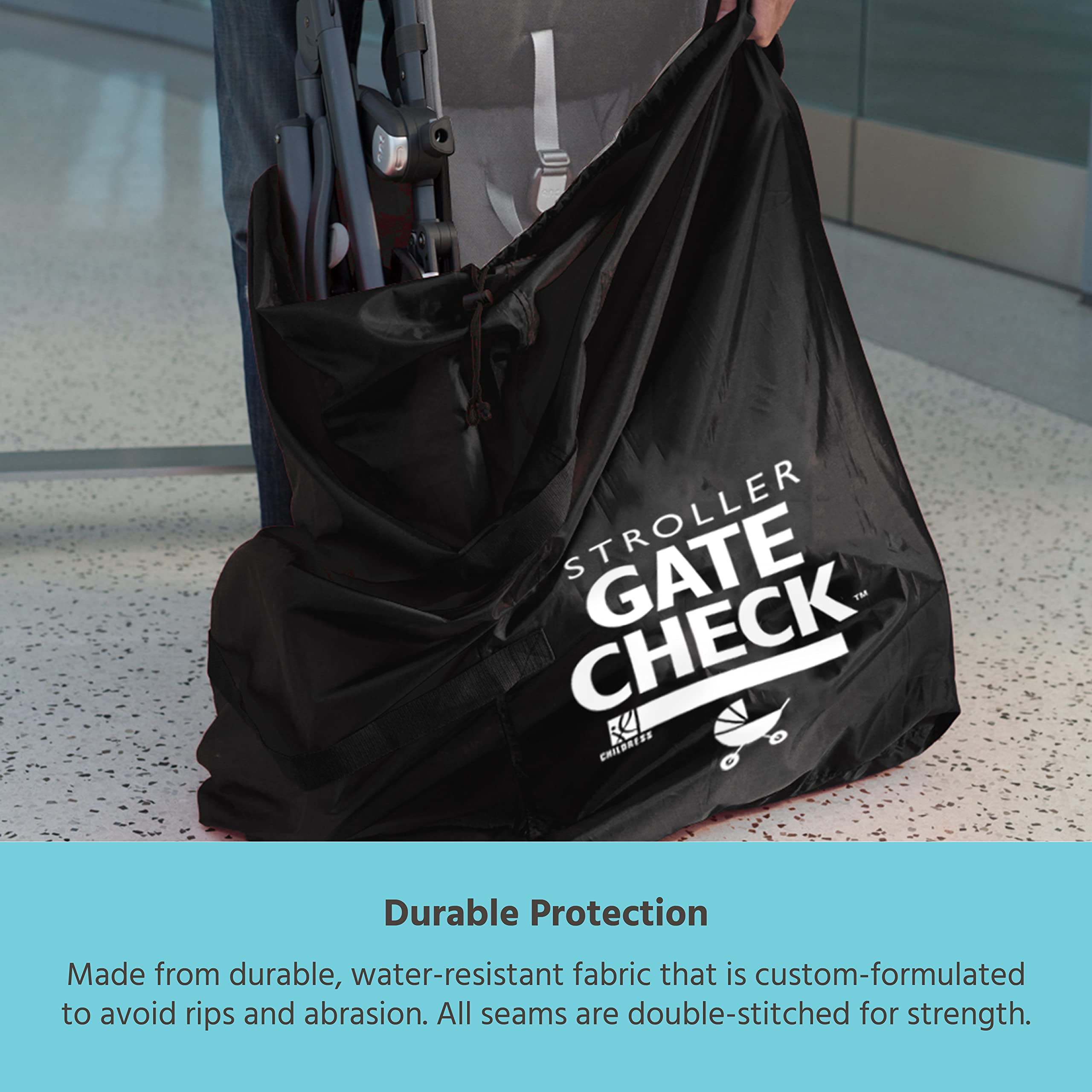 double stroller gate check bag J.L. Childress Gate Check Bag for Single and Double Strollers (Black)