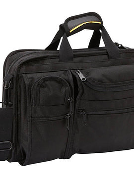 A.SAKS Ballistic Nylon Organizer Brief 8 Pocket w/Laptop Compartment