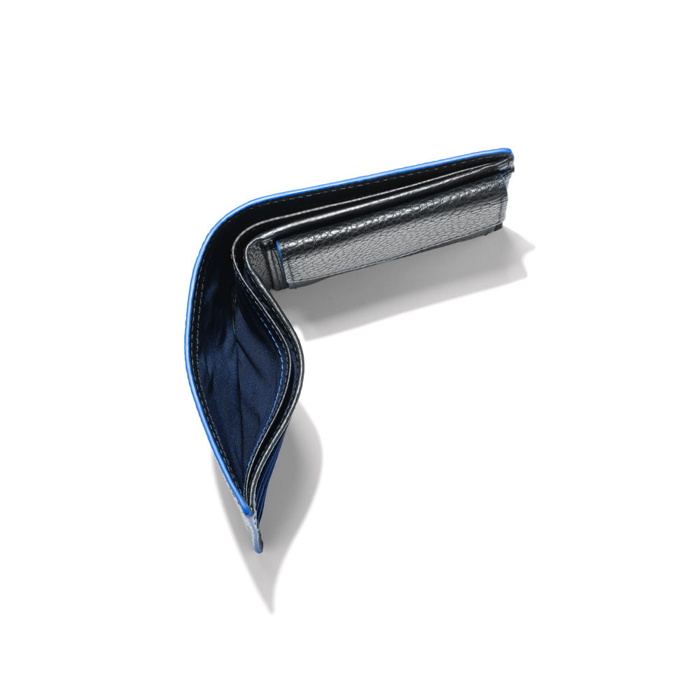 Solid Black with Cobalt Blue Edging