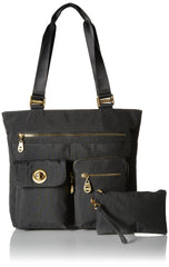 baggallini tulum travel tote bag black Baggallini Tulum Tote – Luggage Online