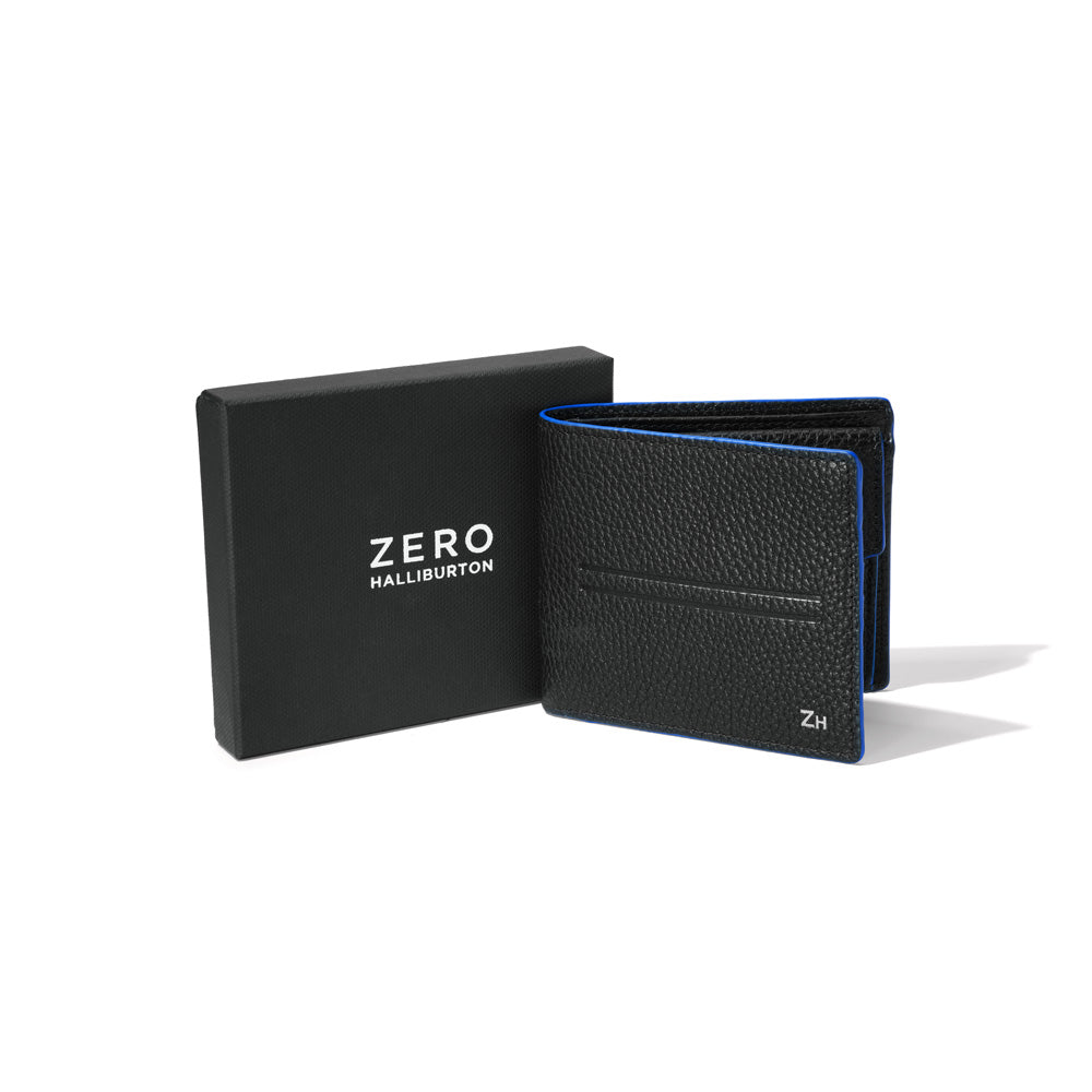Solid Black with Cobalt Blue Edging
