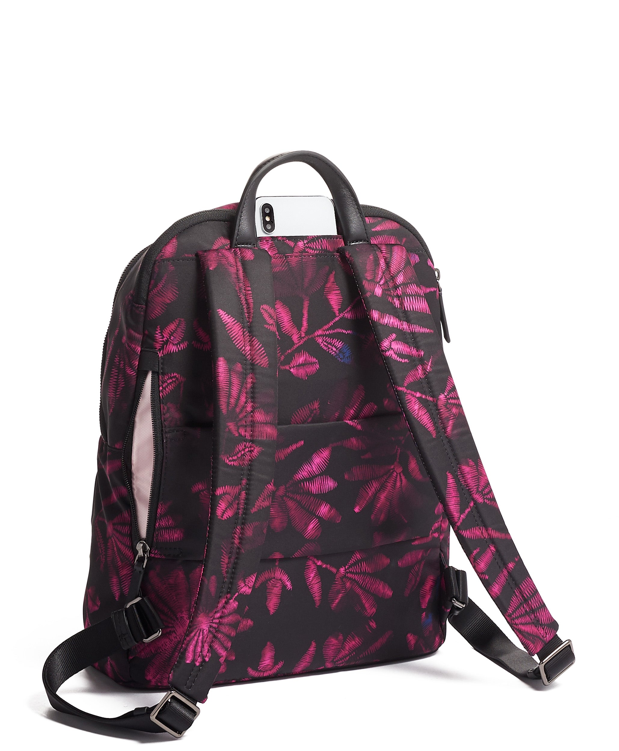 tumi backpack floral Voyageur Brive Sling Peony Luggage Online and accessories for women Tumi Pink and Black Floral